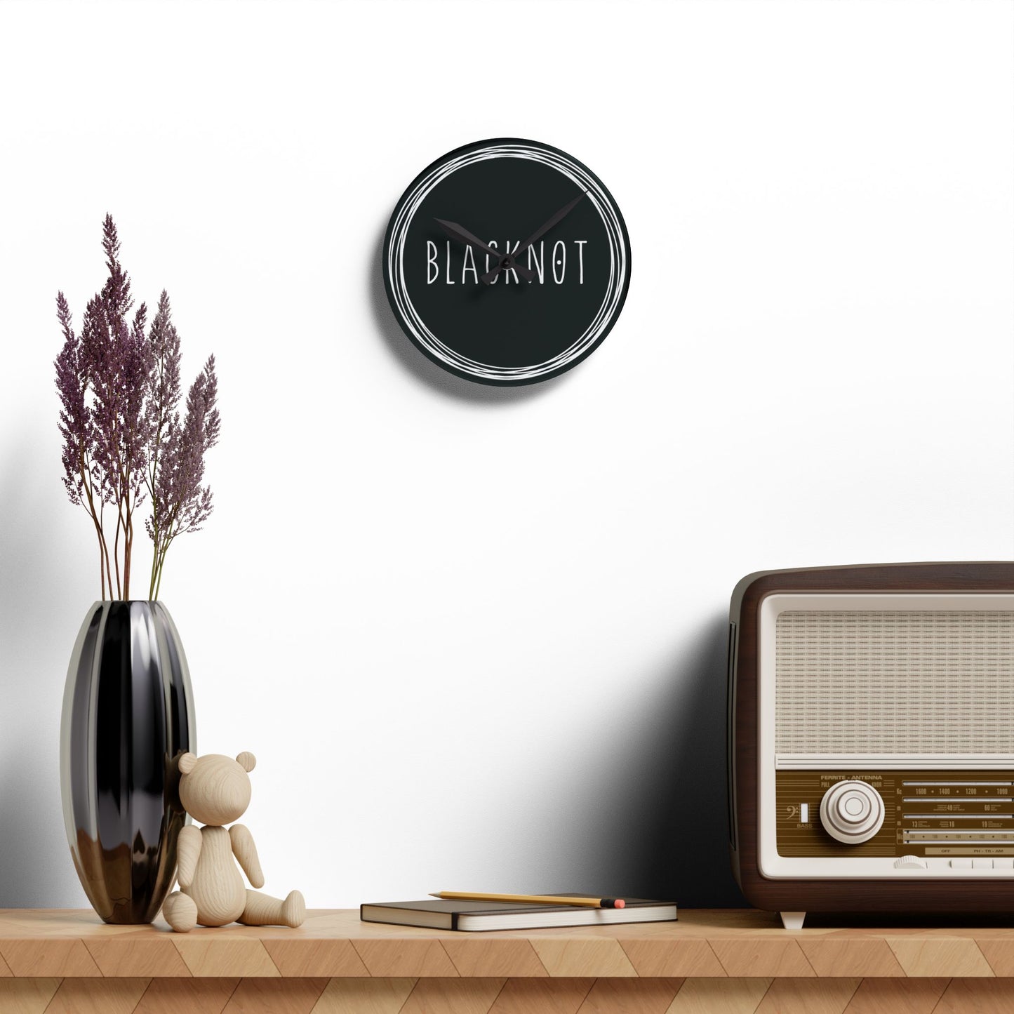 Blacknot Acrylic Wall Clock
