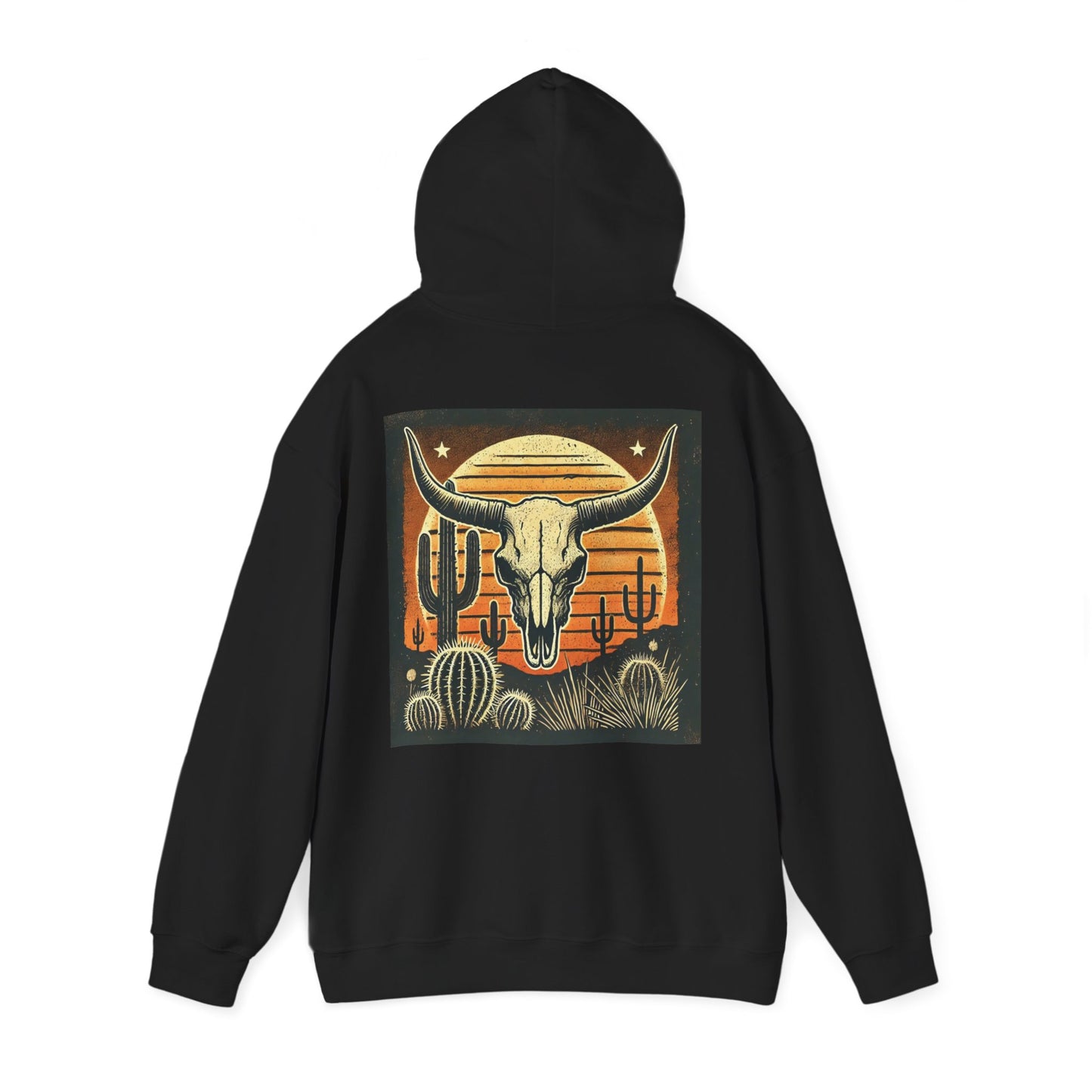 Old School DALL E Heavy Blend™ Hooded Sweatshirt