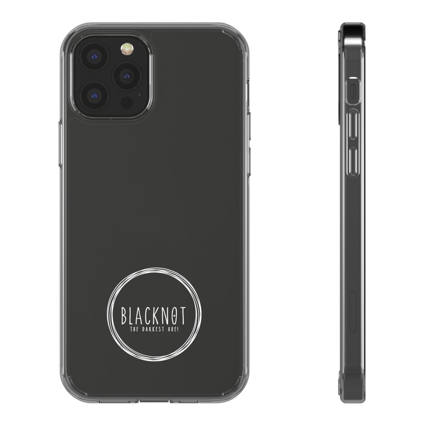 Blacknot White Logo Clear Cases