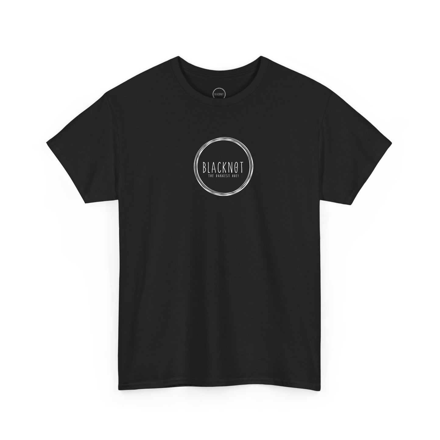 White logo Blacknot tee Heavy Cotton