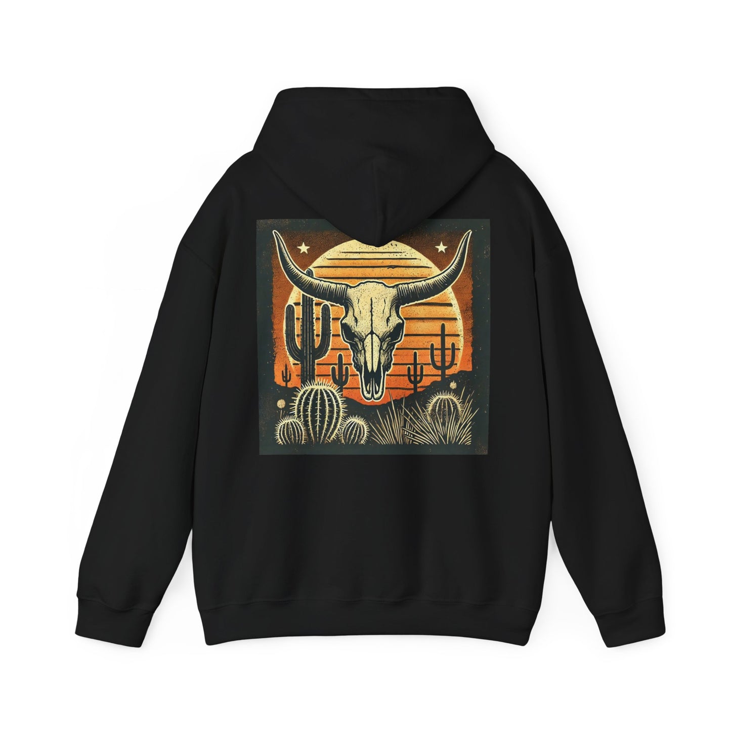 Old School DALL E Heavy Blend™ Hooded Sweatshirt