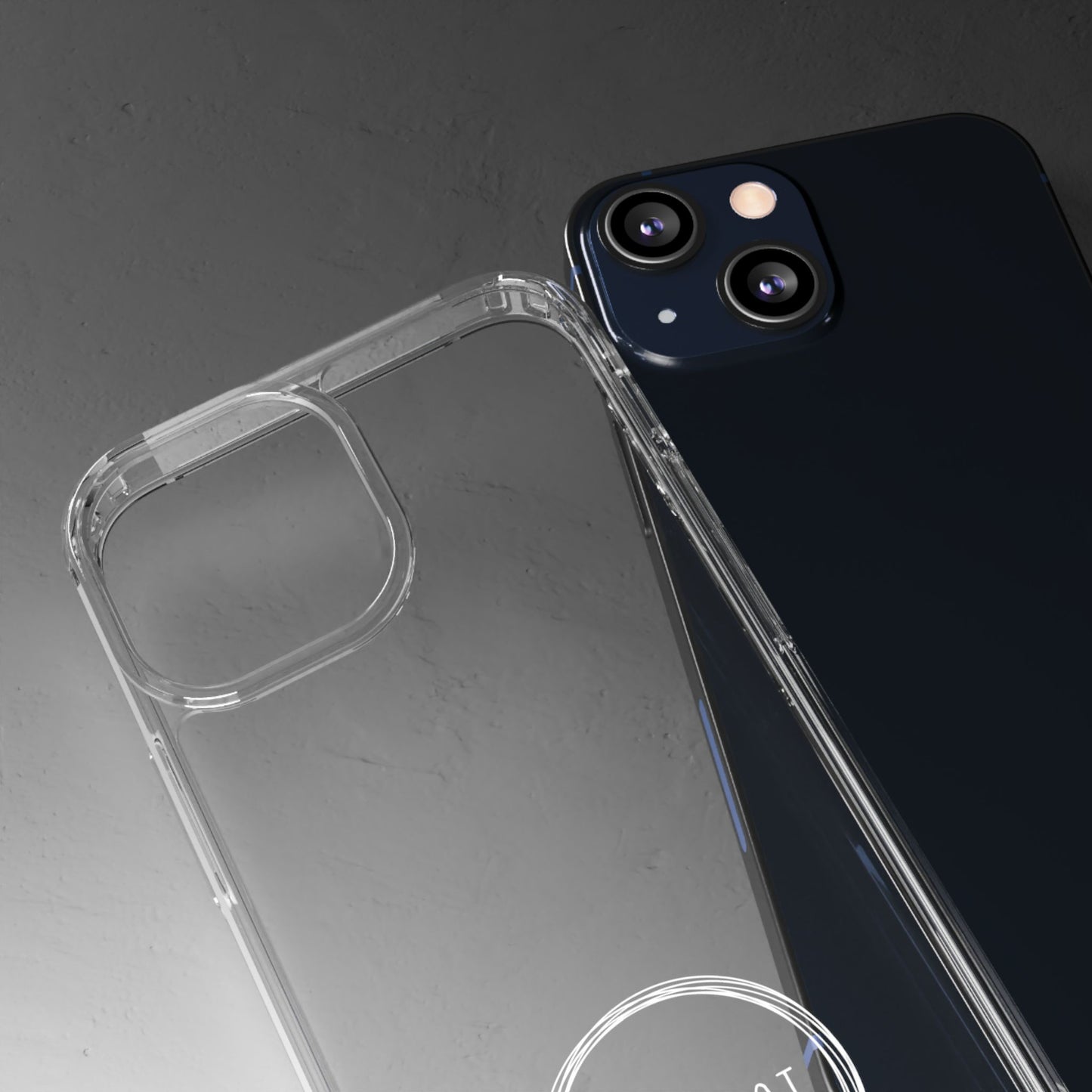 Blacknot White Logo Clear Cases