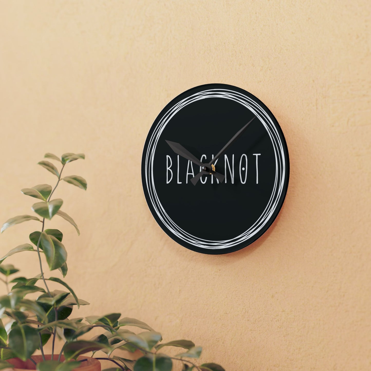 Blacknot Acrylic Wall Clock