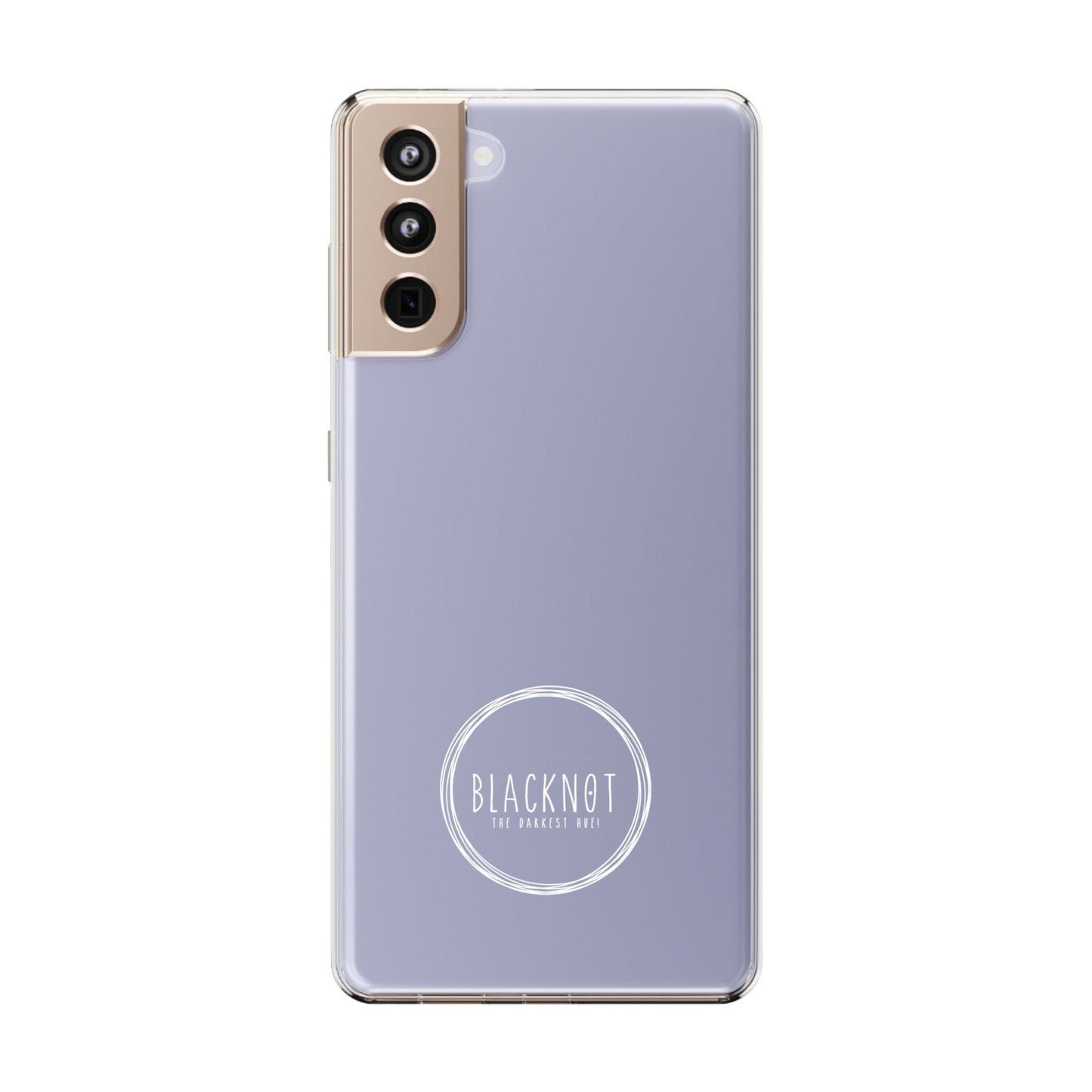 Blacknot White Logo Clear Cases