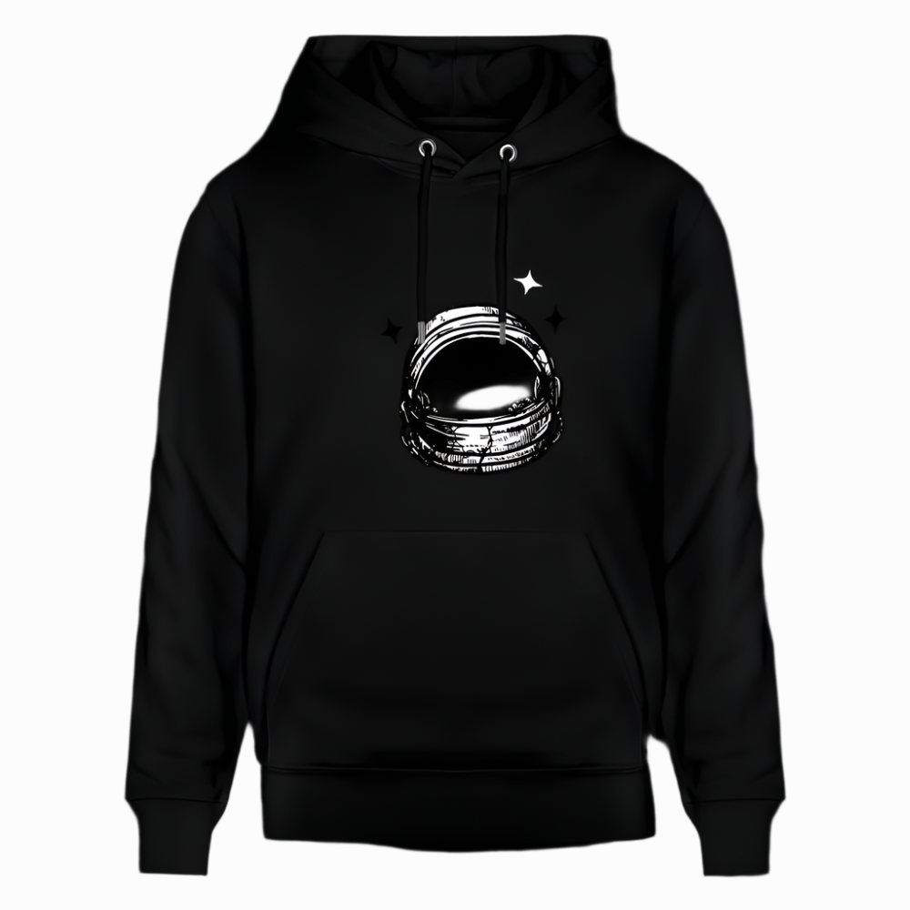 Astronaut Organic Hoodie - black