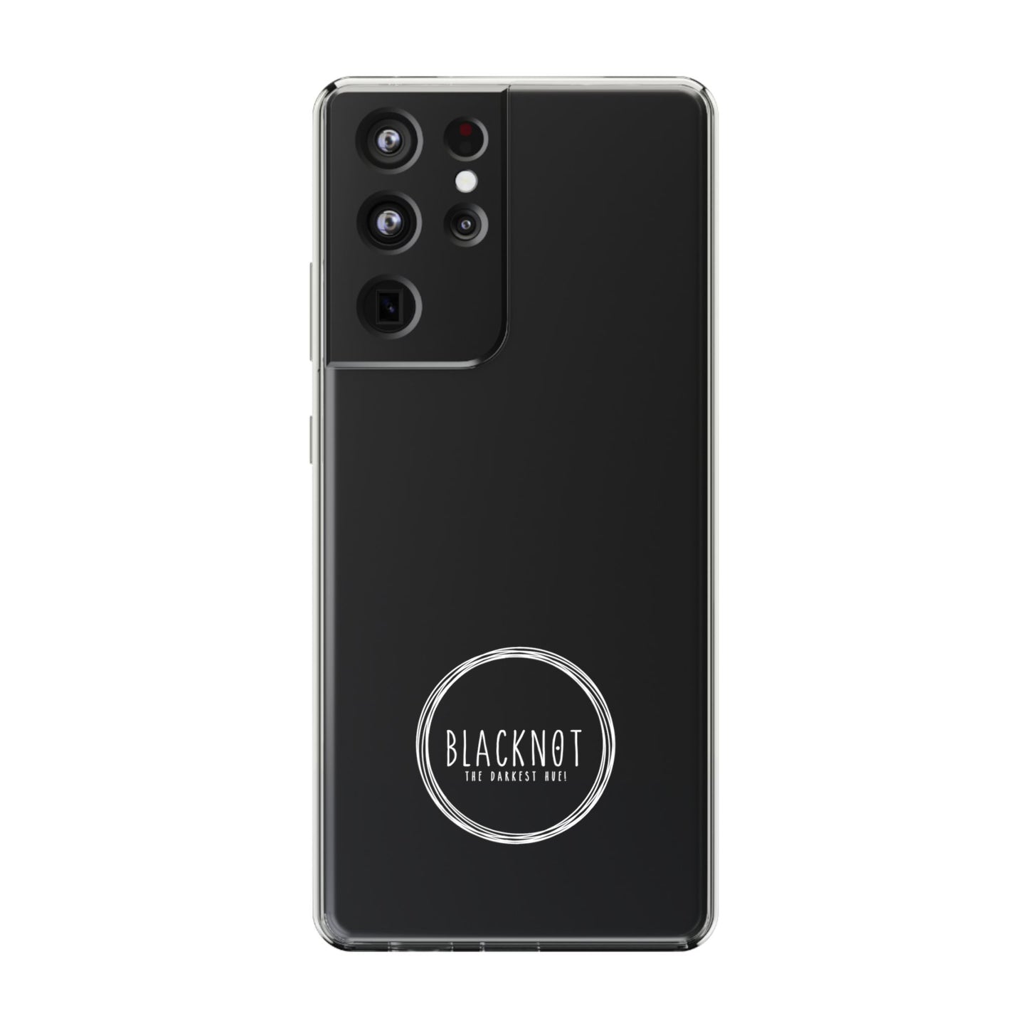Blacknot White Logo Clear Cases