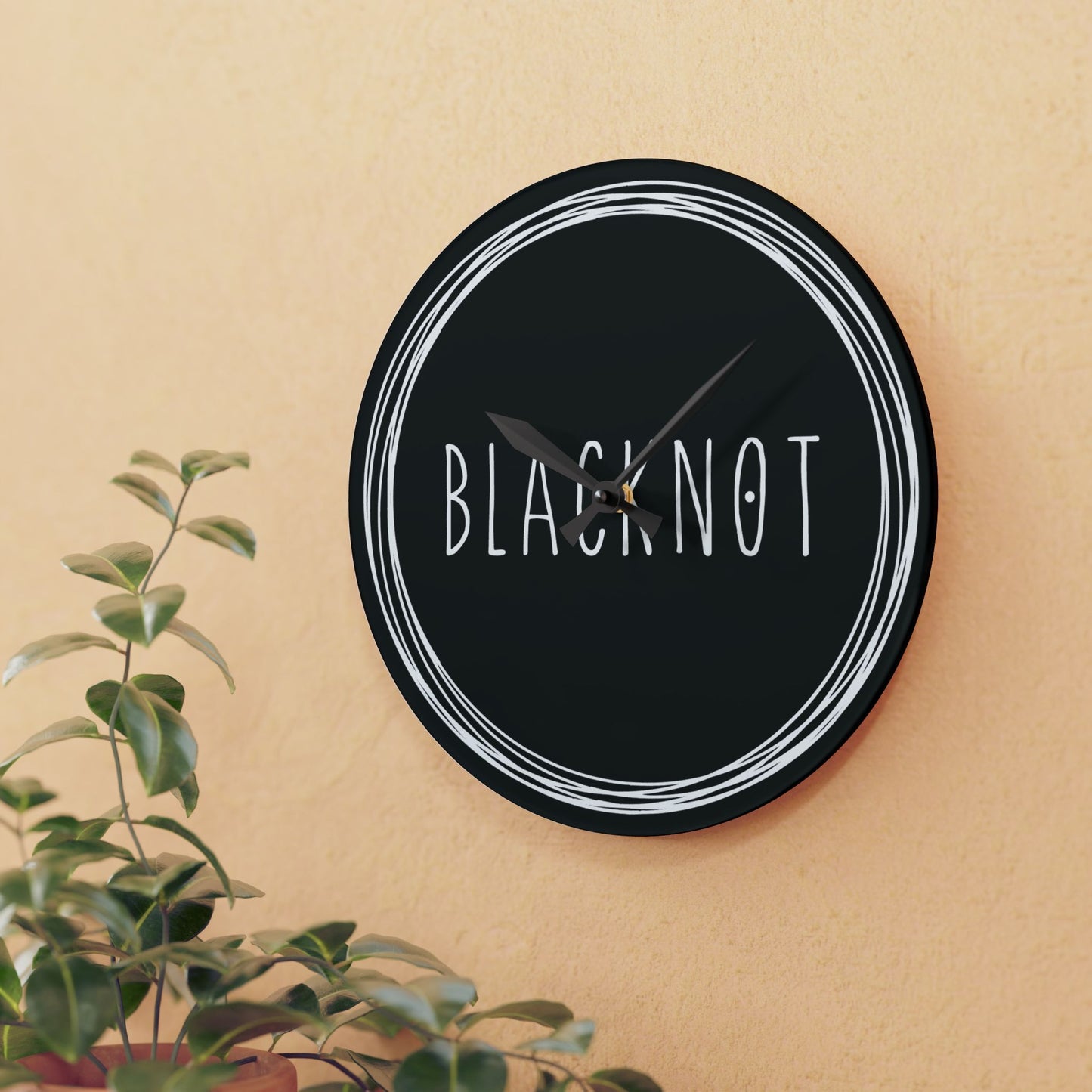 Blacknot Acrylic Wall Clock