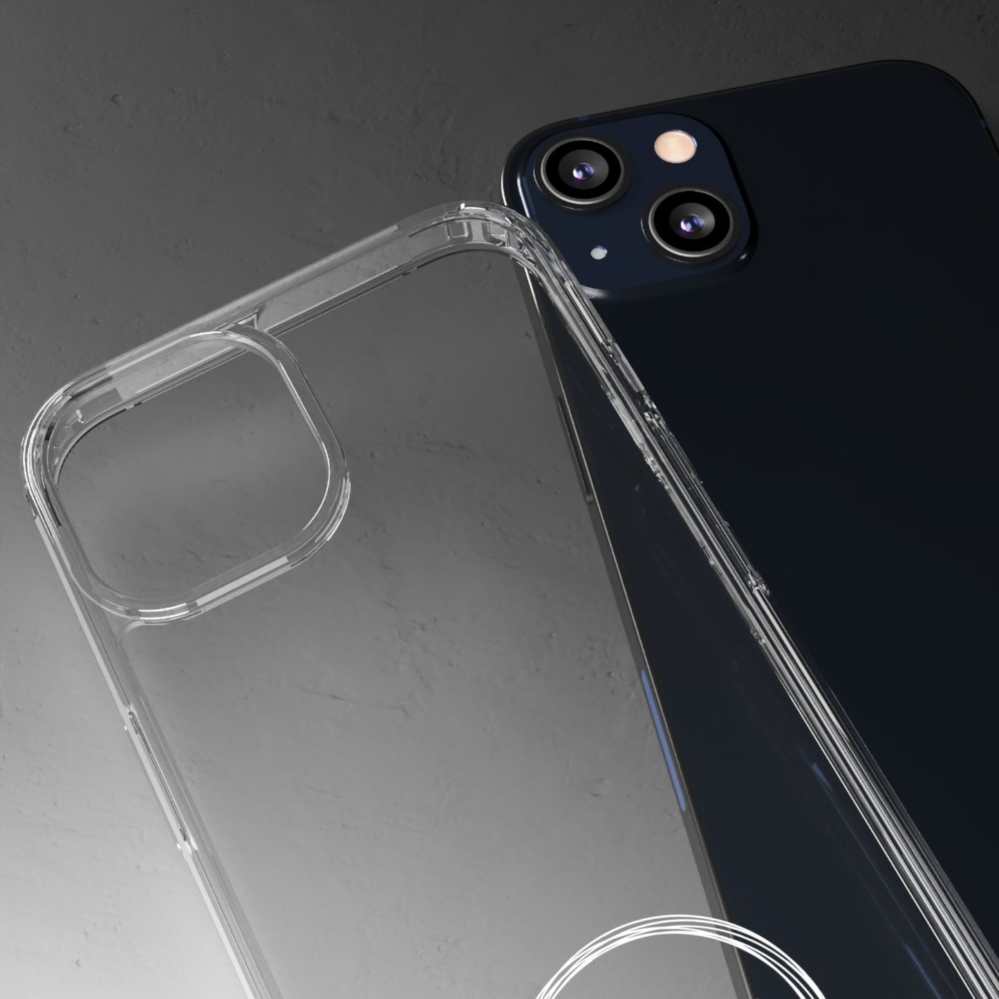Blacknot White Logo Clear Cases