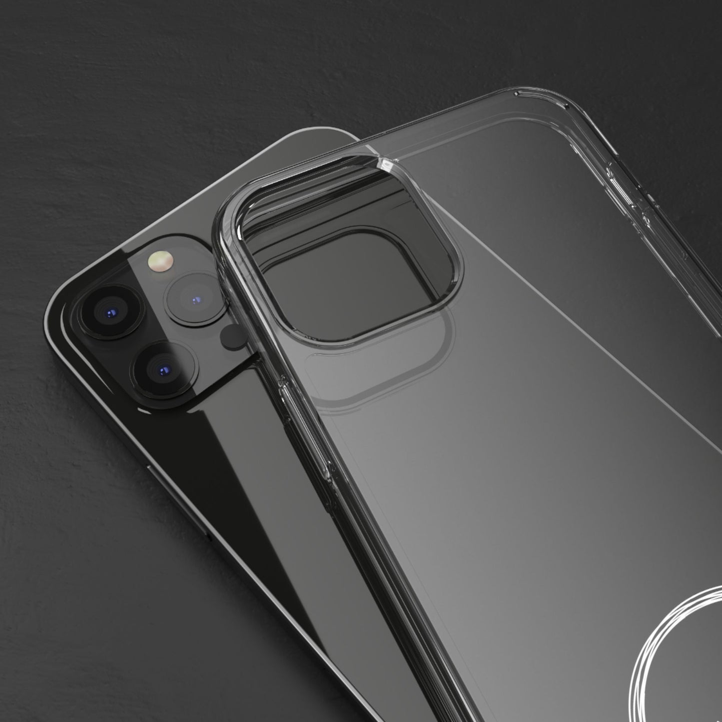 Blacknot White Logo Clear Cases