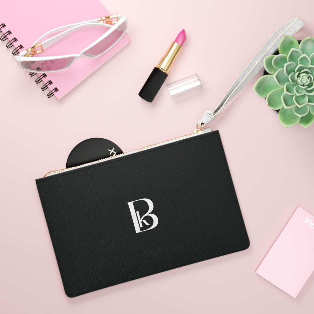 Monogram Blacknot Clutch Bag — Elegant Minimalist Wristlet