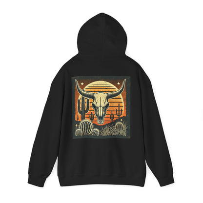 Old School DALL E Heavy Blend™ Hooded Sweatshirt