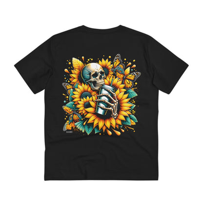 Organic Skull and Sunflowers Creator T-shirt