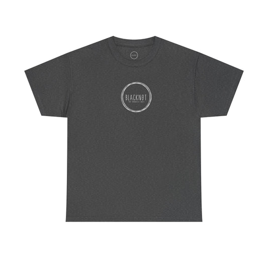 White logo Blacknot tee Heavy Cotton