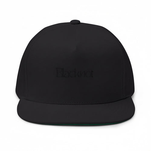 Black cap with 'Sherry hour' text on a white background