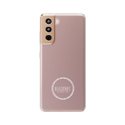 Blacknot White Logo Clear Cases