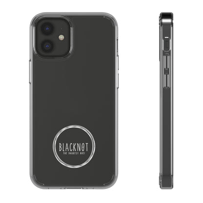 Blacknot White Logo Clear Cases