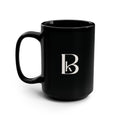 Black 15oz Ceramic Mug — Classic Coffee & Tea Cup