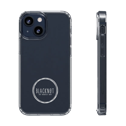 Blacknot White Logo Clear Cases