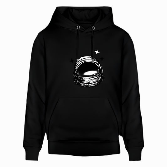 Astronaut Organic Hoodie - black