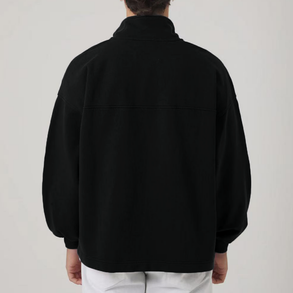 Blacknot Heavyweight Stand-Up Collar Half-Zip Sweatshirt