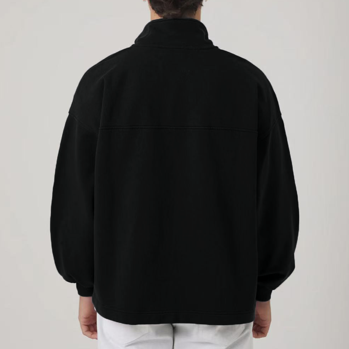 Blacknot Heavyweight Stand-Up Collar Half-Zip Sweatshirt