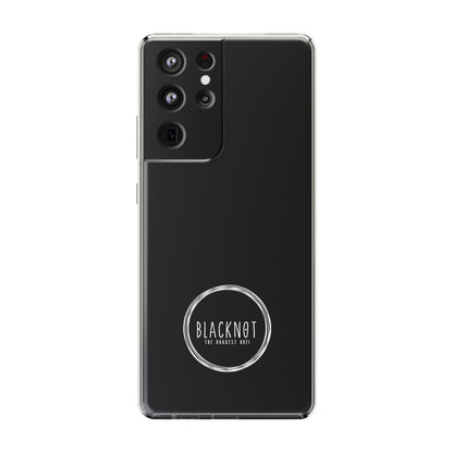Blacknot White Logo Clear Cases