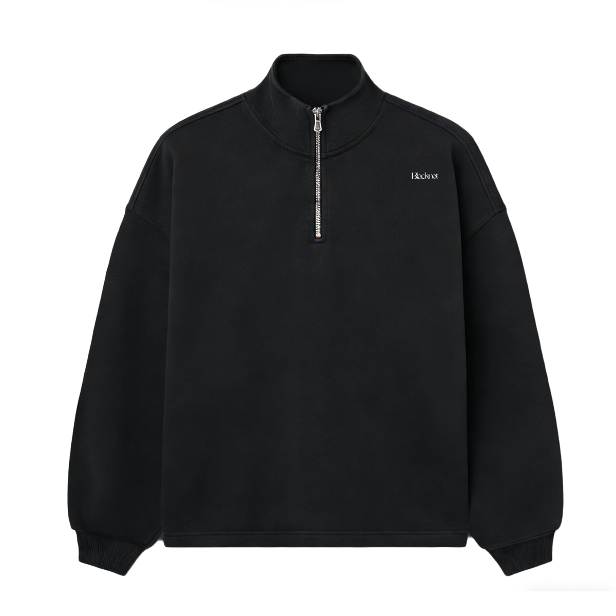 Blacknot Heavyweight Stand-Up Collar Half-Zip Sweatshirt