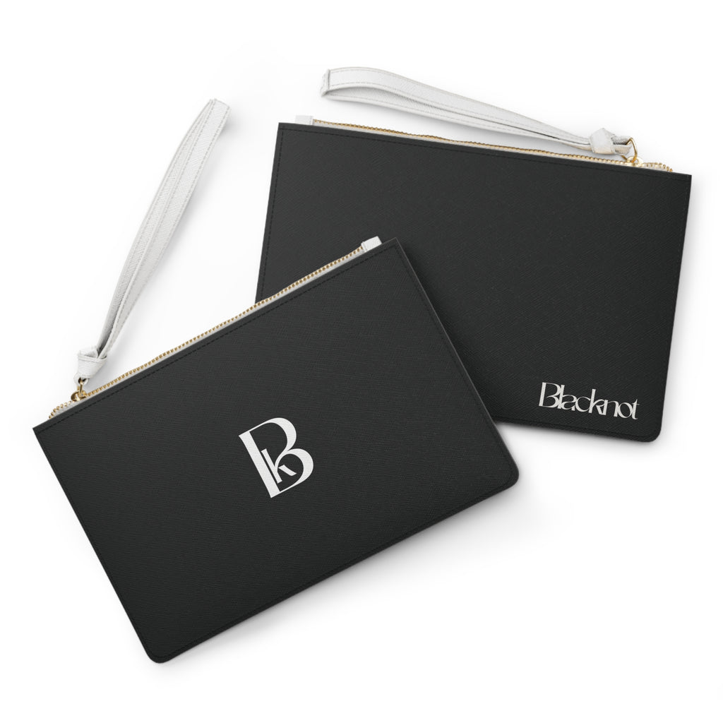 Monogram Blacknot Clutch Bag — Elegant Minimalist Wristlet
