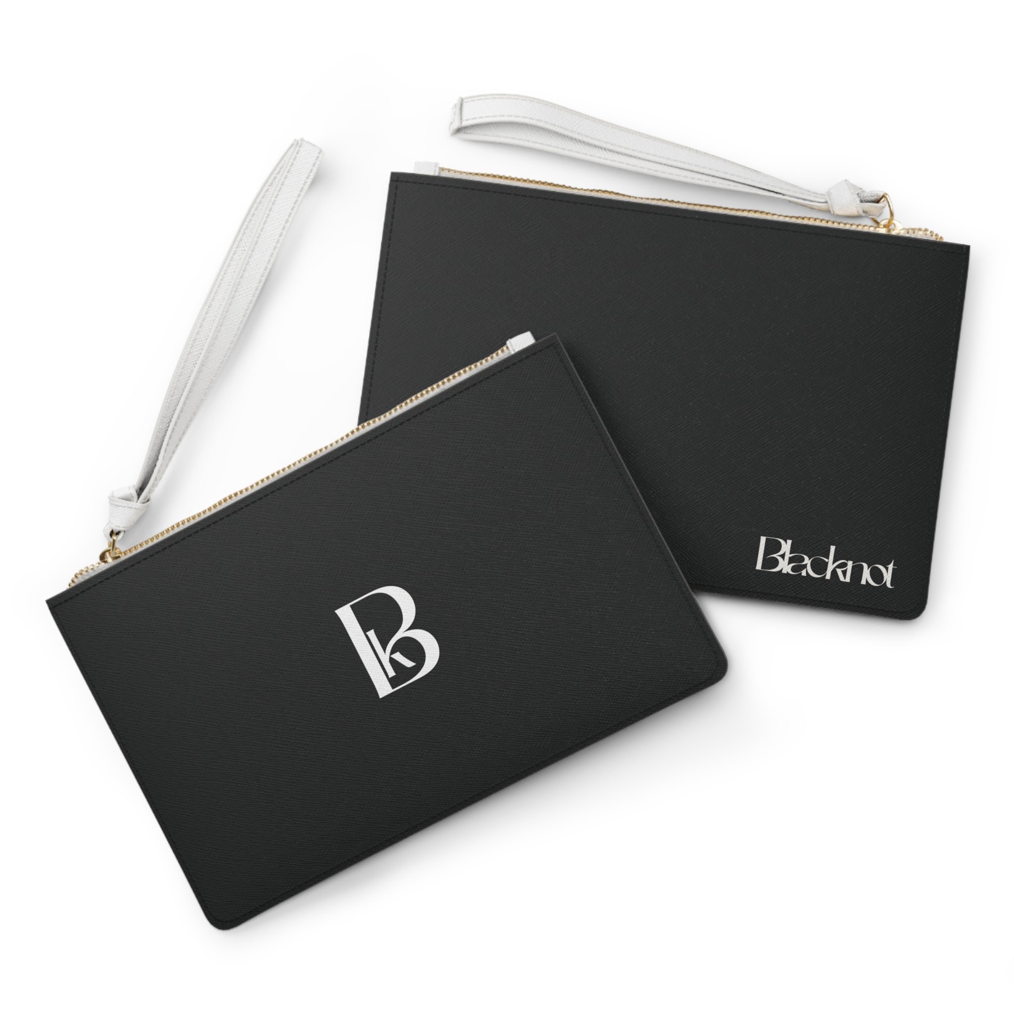 Monogram Blacknot Clutch Bag — Elegant Minimalist Wristlet
