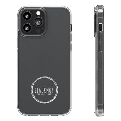 Blacknot White Logo Clear Cases