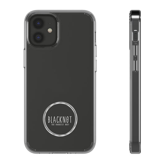 Blacknot White Logo Clear Cases