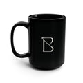 Black 15oz Ceramic Mug — Classic Coffee & Tea Cup