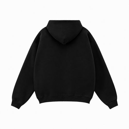 BLACKNOT Leather Label Double Zip Hoodie