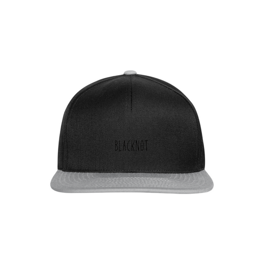 Snapback Cap - black/grey
